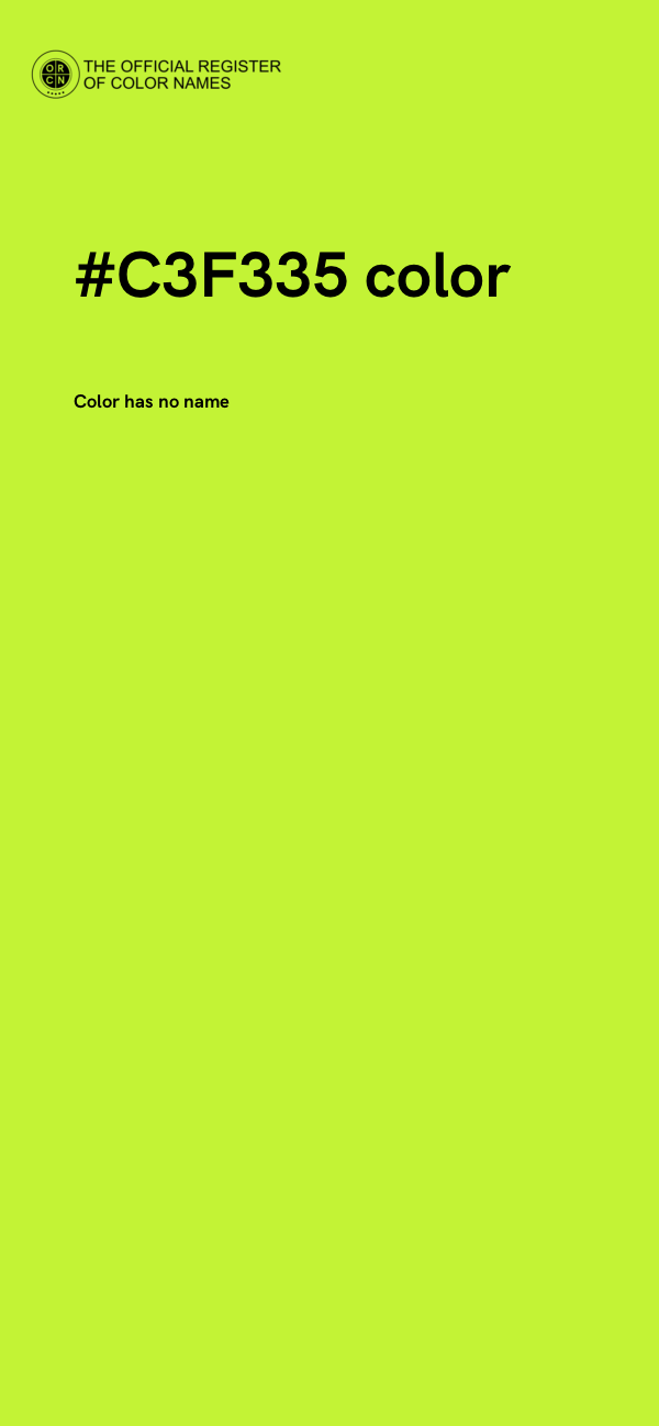 #C3F335 color image