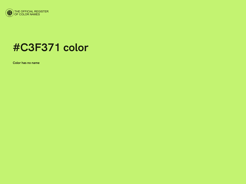 #C3F371 color image