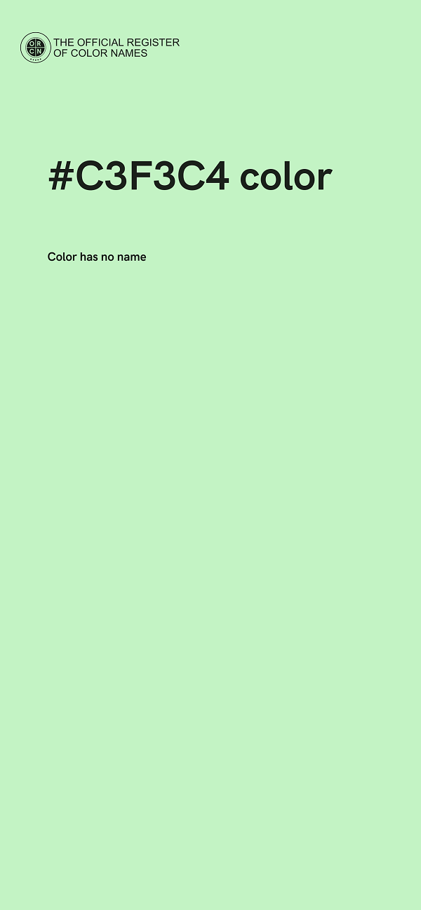 #C3F3C4 color image