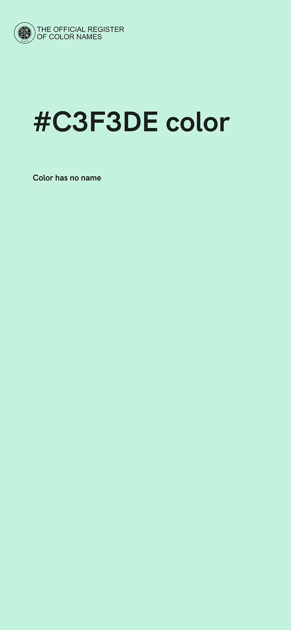 #C3F3DE color image