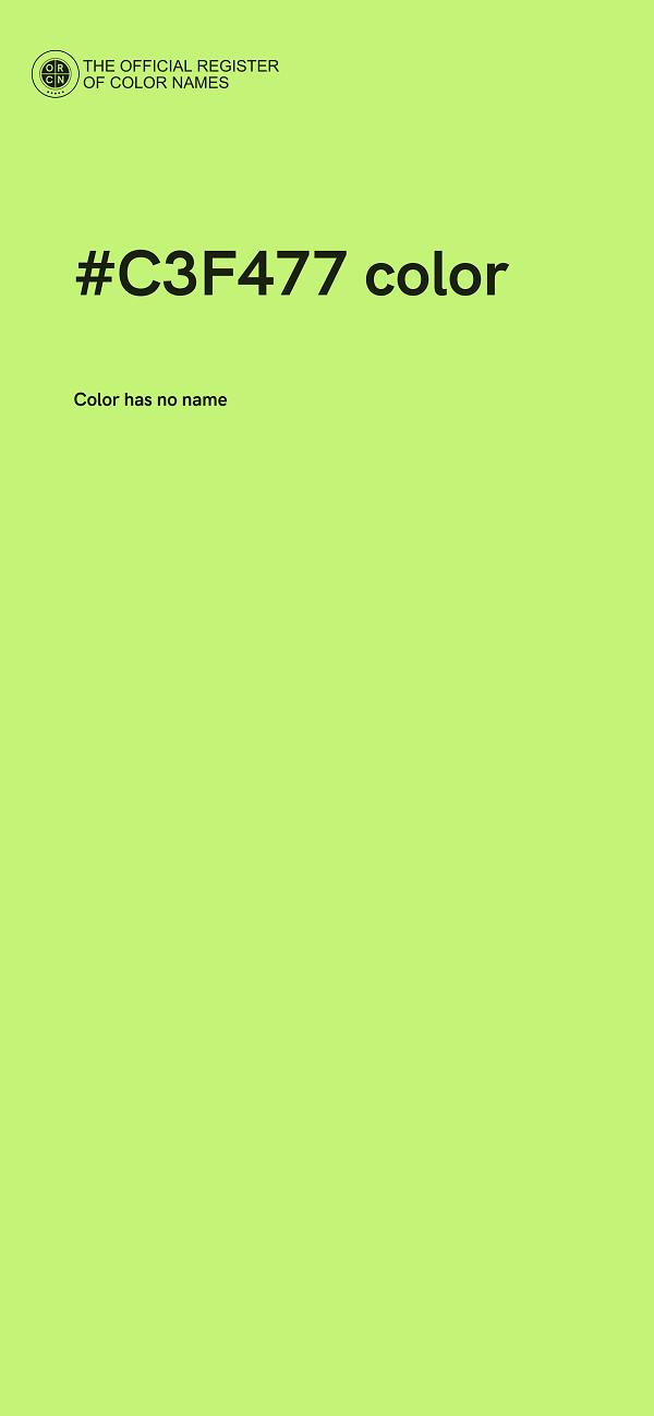 #C3F477 color image