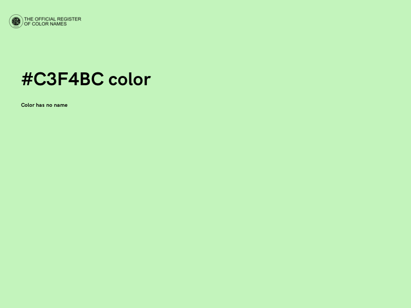 #C3F4BC color image