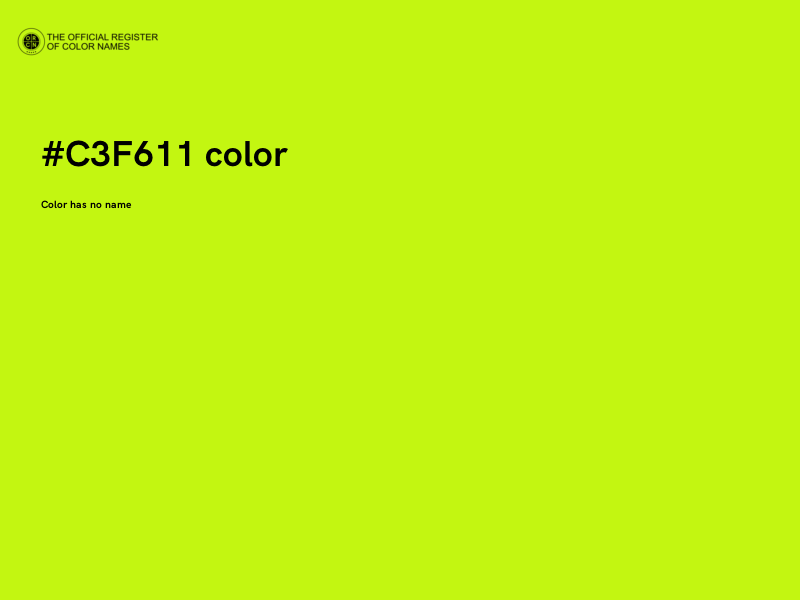 #C3F611 color image