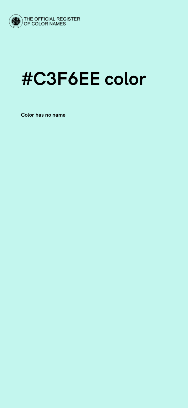 #C3F6EE color image