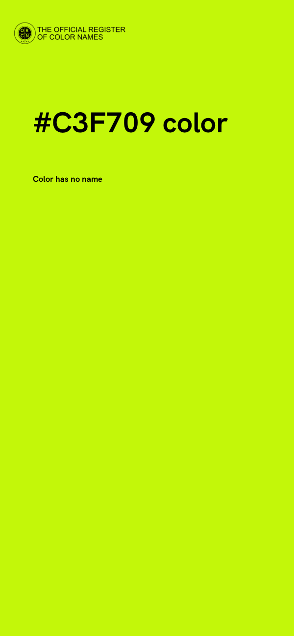 #C3F709 color image