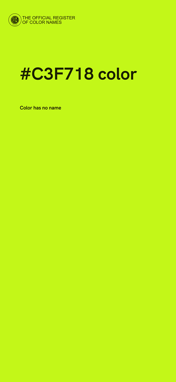 #C3F718 color image
