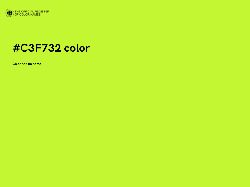 #C3F732 color image