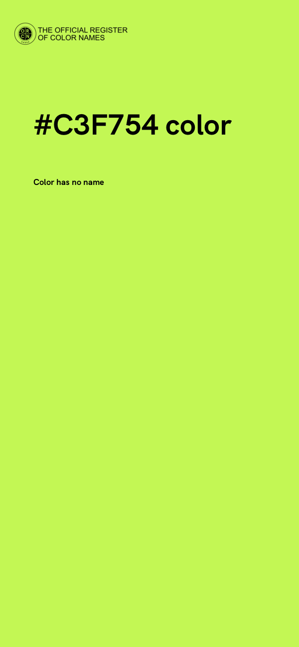 #C3F754 color image