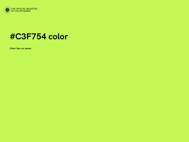 #C3F754 color image