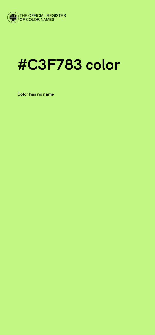 #C3F783 color image