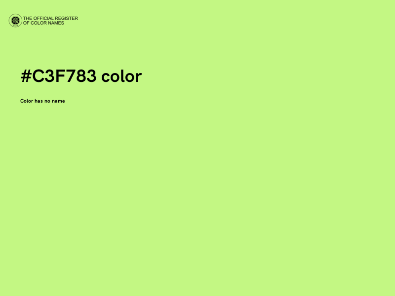 #C3F783 color image