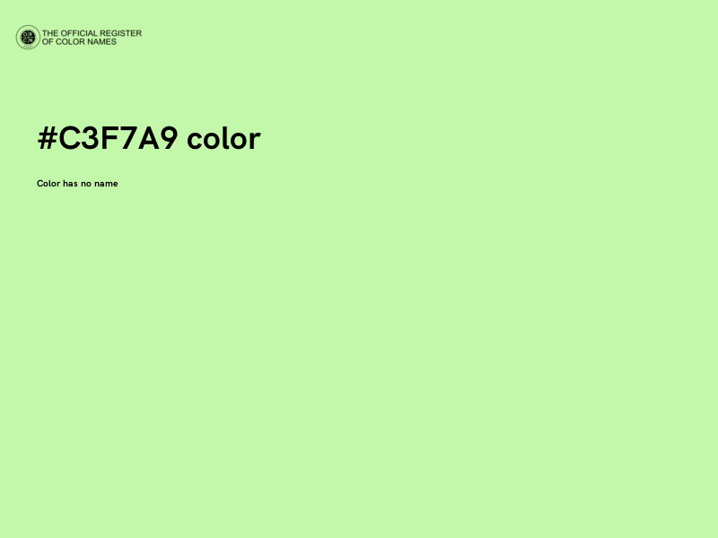#C3F7A9 color image
