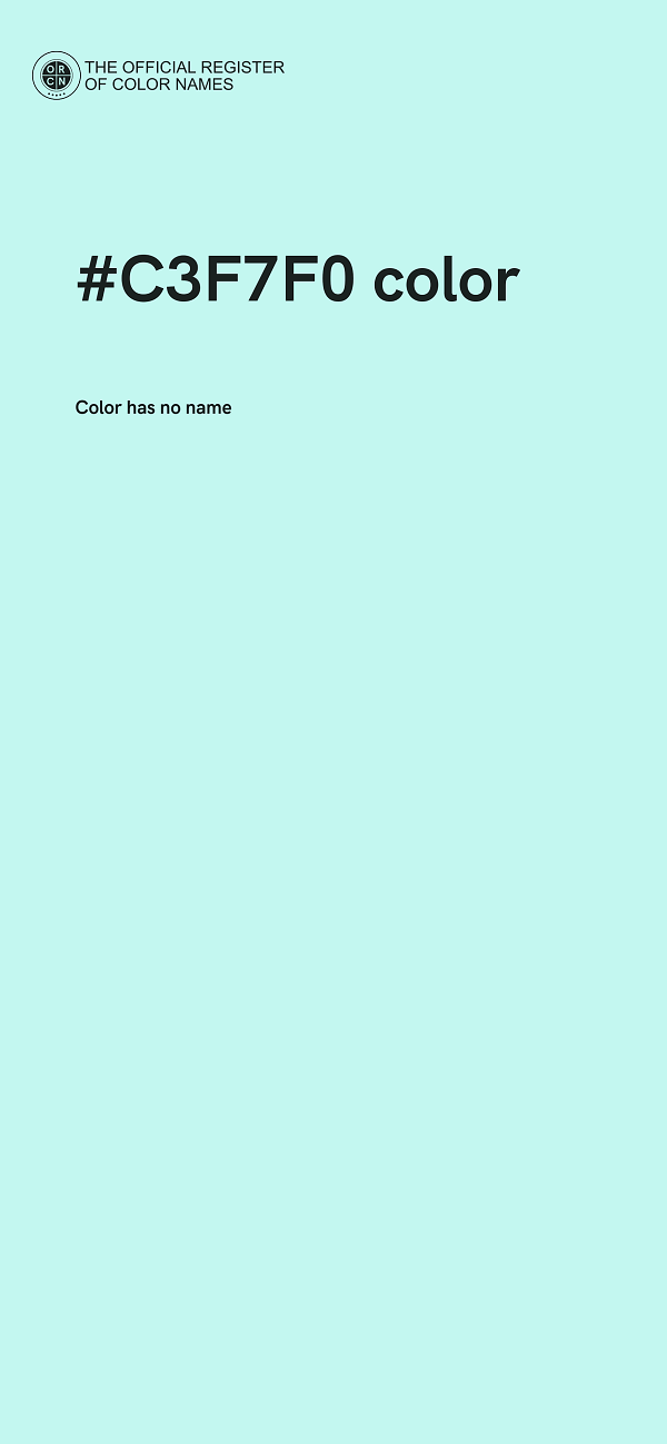 #C3F7F0 color image