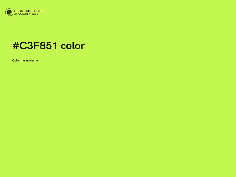 #C3F851 color image