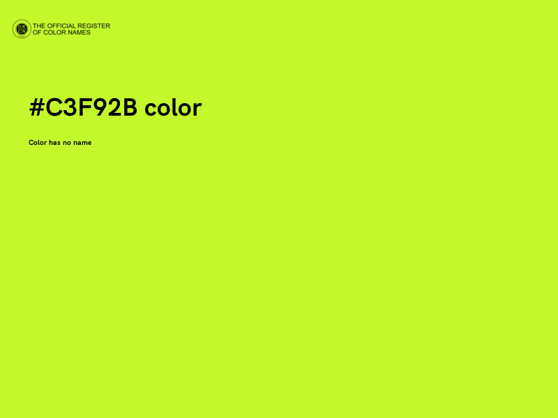 #C3F92B color image