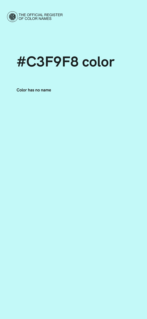 #C3F9F8 color image