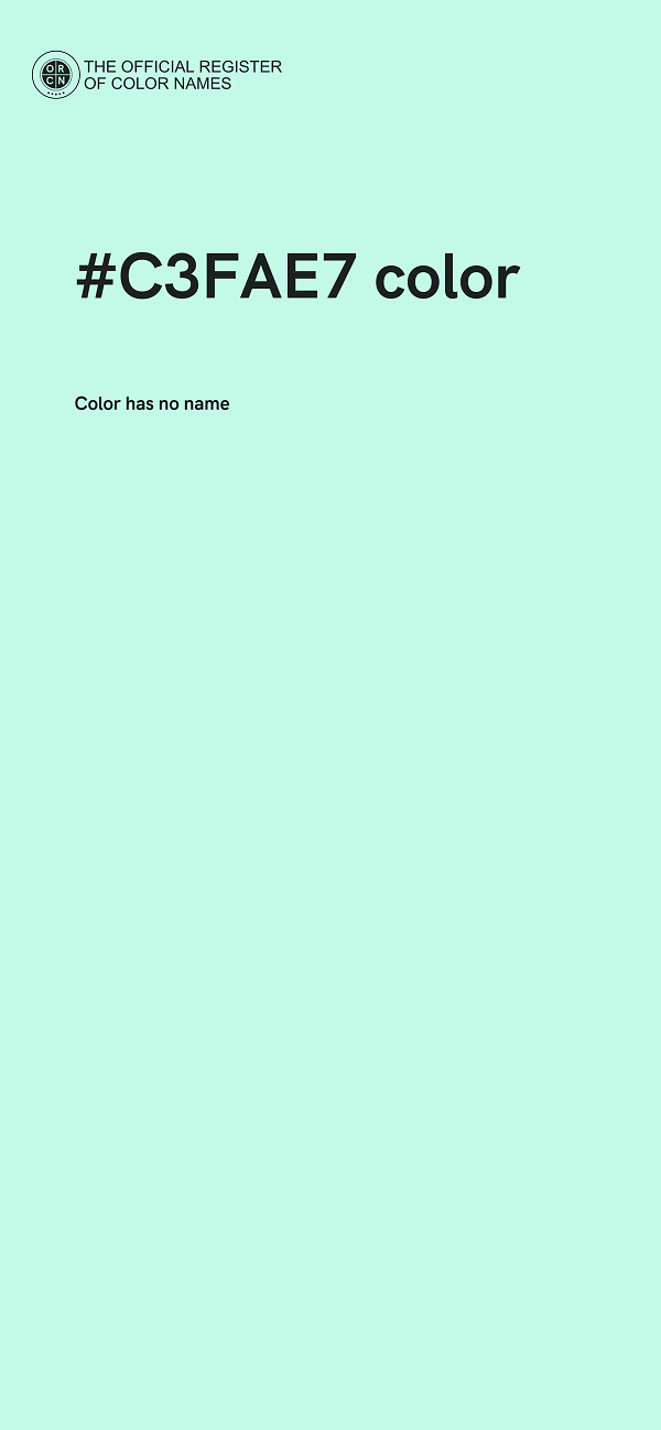 #C3FAE7 color image