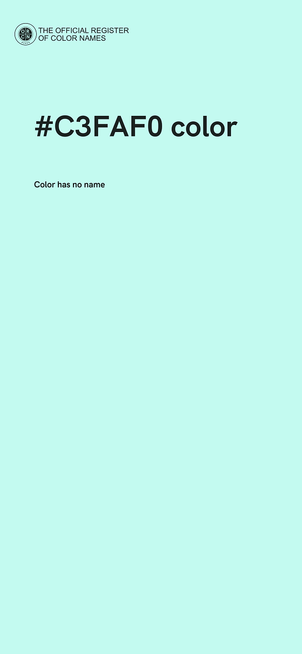 #C3FAF0 color image