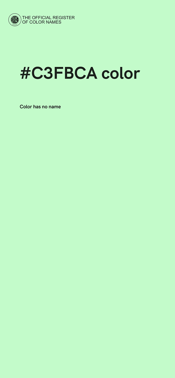 #C3FBCA color image