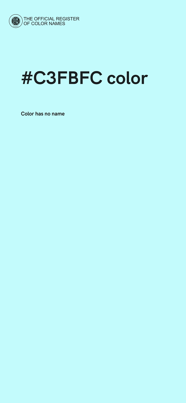 #C3FBFC color image