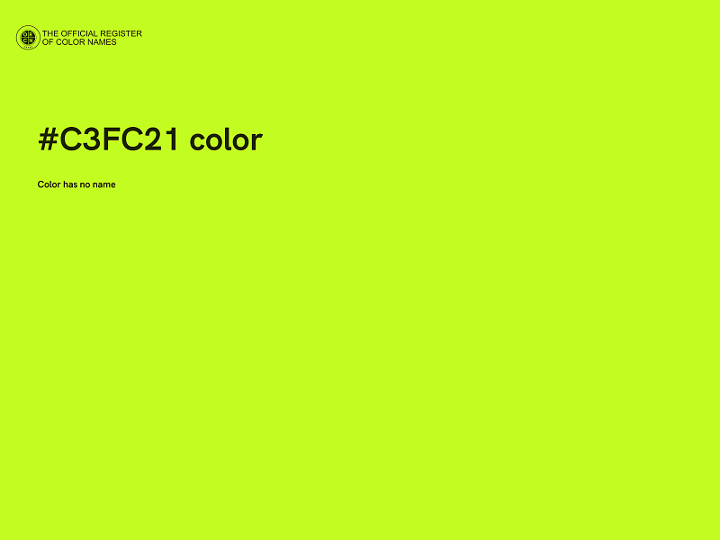 #C3FC21 color image