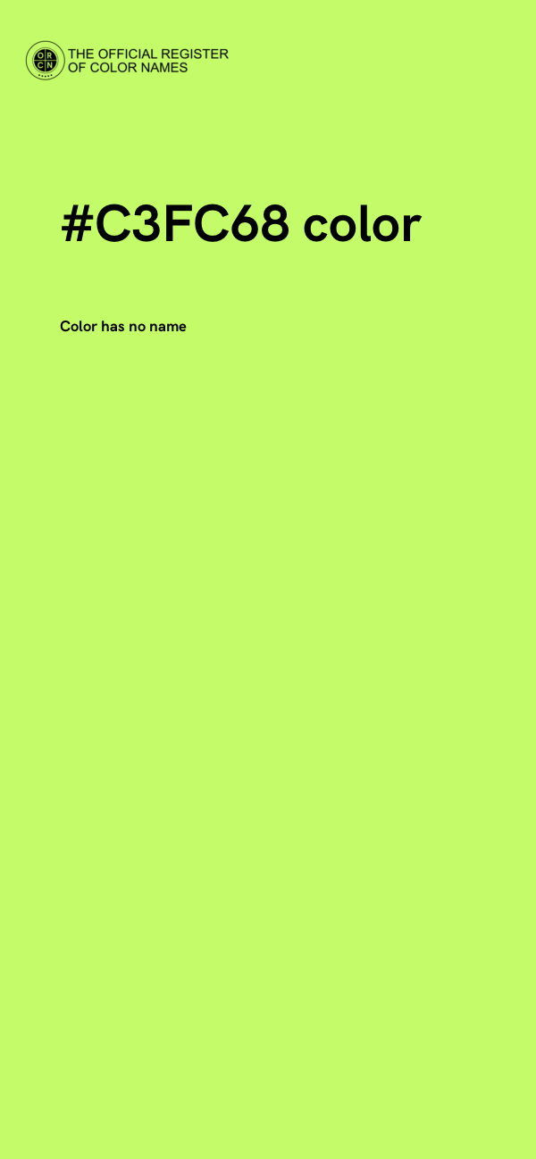 #C3FC68 color image
