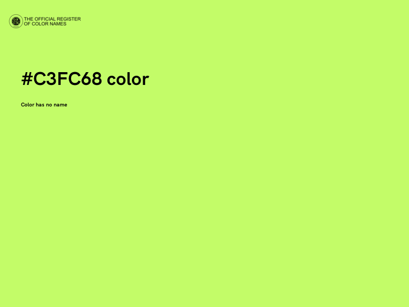 #C3FC68 color image