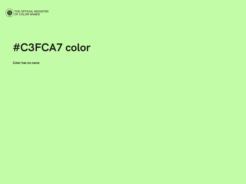 #C3FCA7 color image