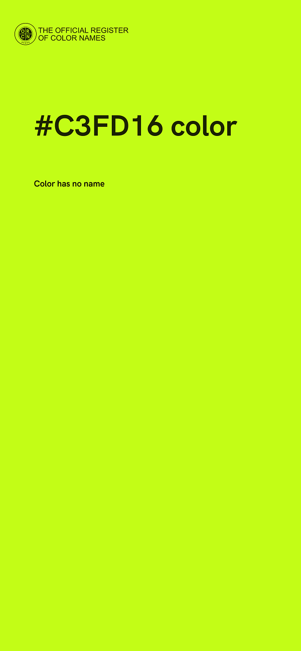 #C3FD16 color image