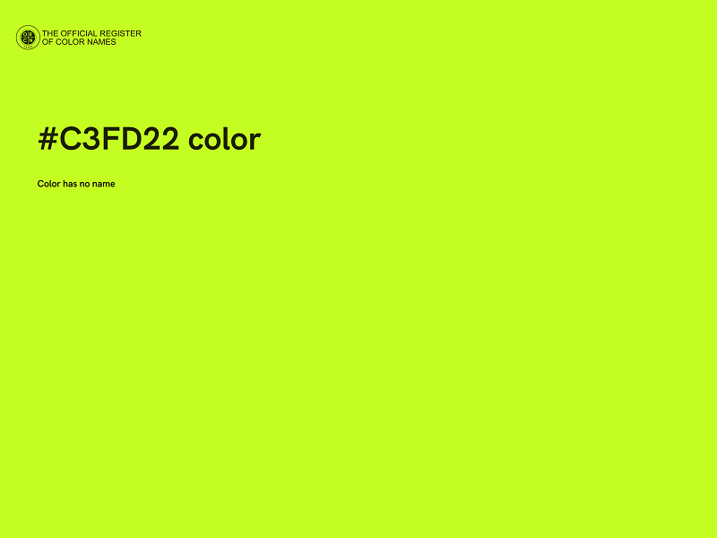 #C3FD22 color image