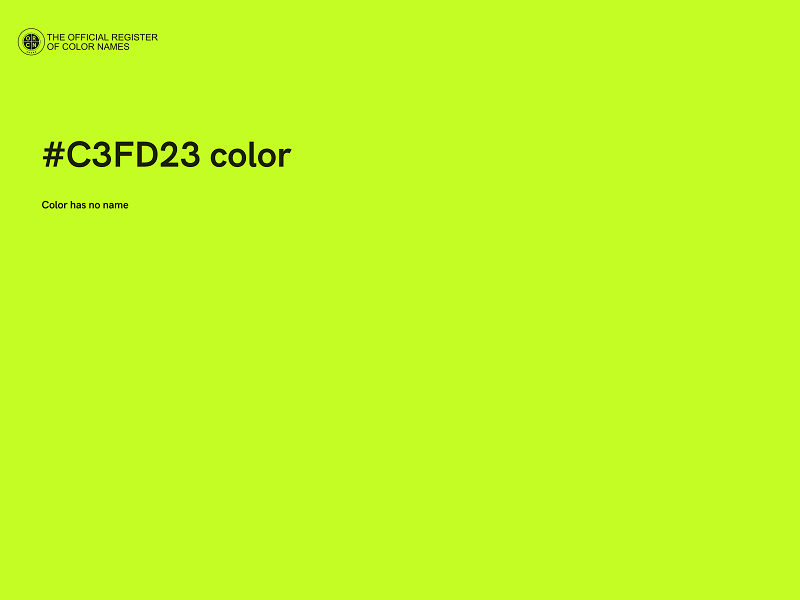 #C3FD23 color image