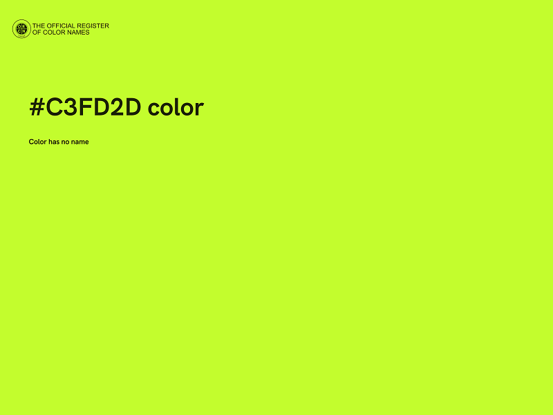 #C3FD2D color image