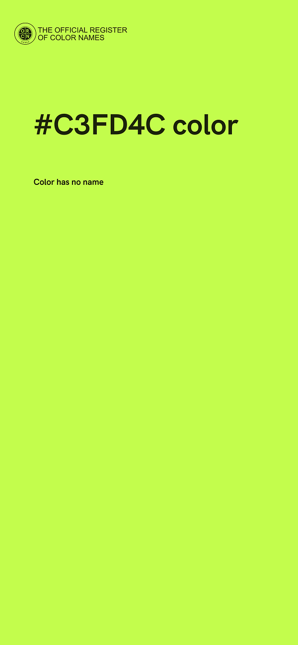 #C3FD4C color image
