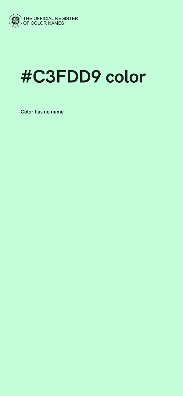 #C3FDD9 color image
