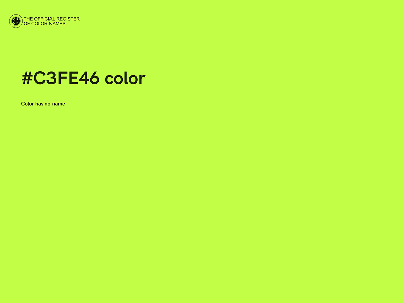 #C3FE46 color image