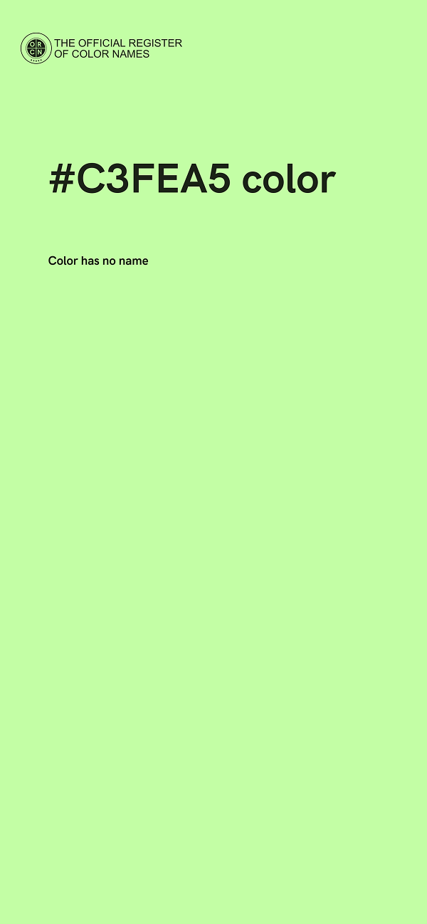 #C3FEA5 color image