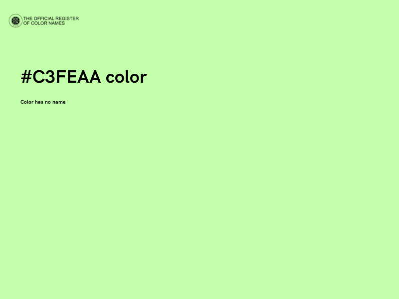 #C3FEAA color image