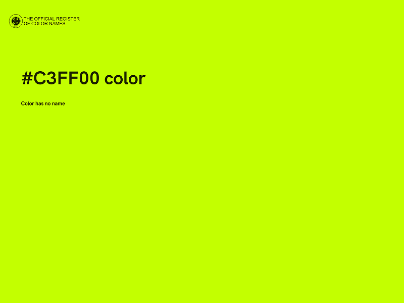 #C3FF00 color image