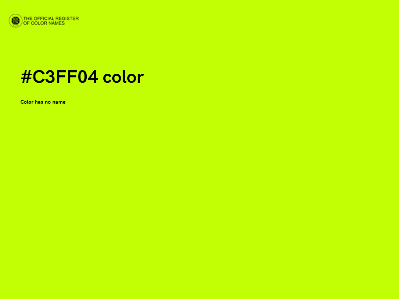 #C3FF04 color image