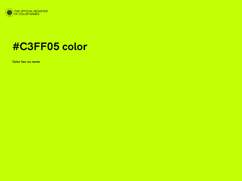 #C3FF05 color image