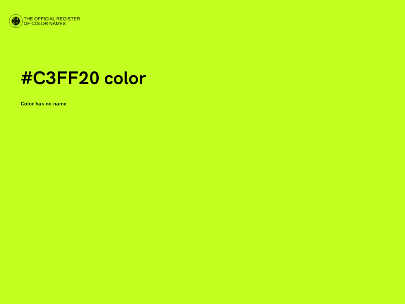 #C3FF20 color image