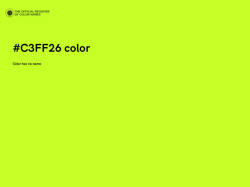 #C3FF26 color image