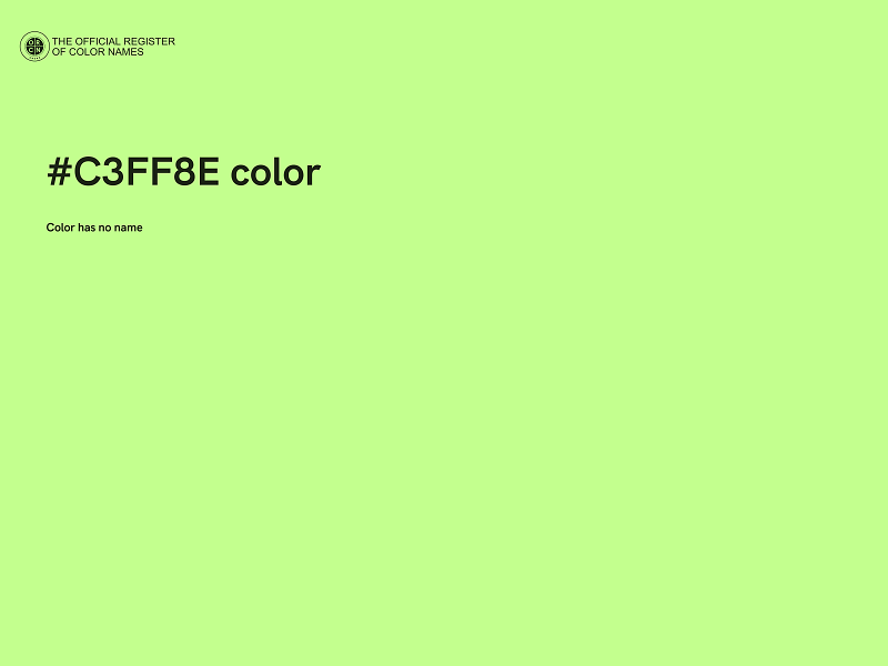 #C3FF8E color image