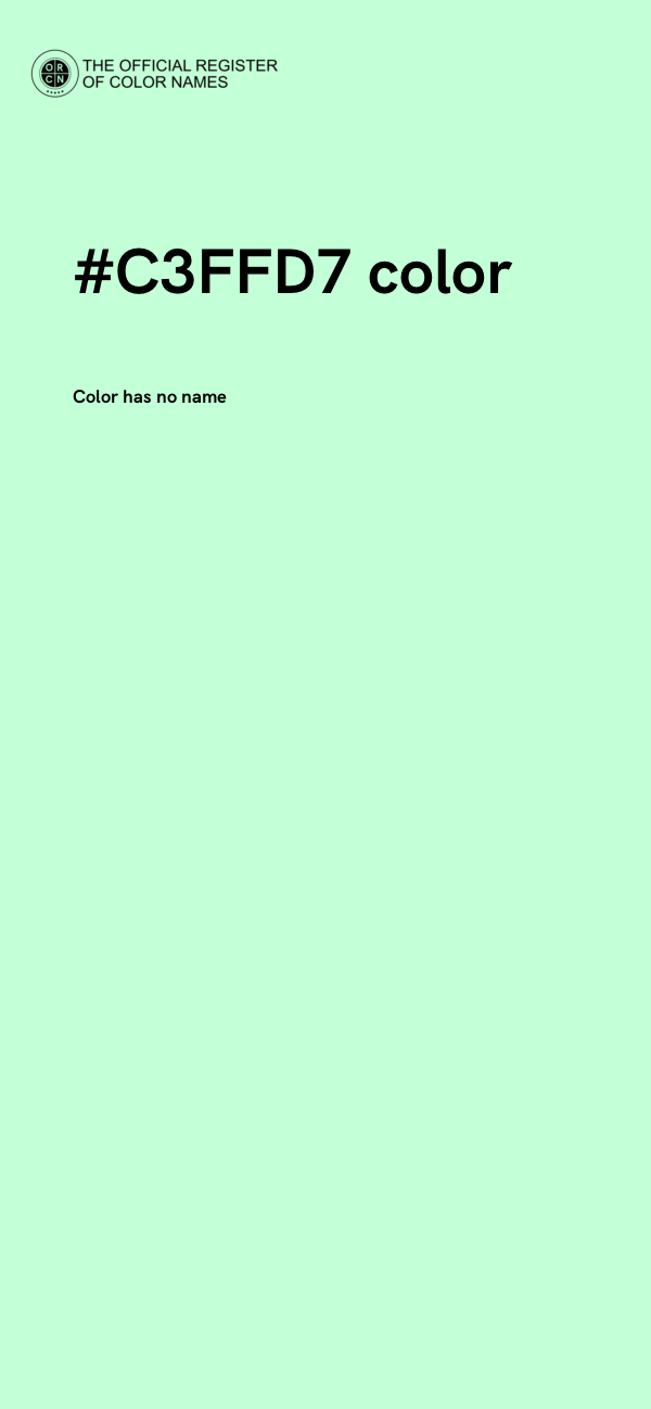 #C3FFD7 color image