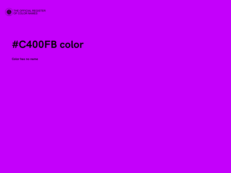 #C400FB color image
