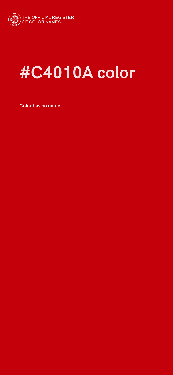#C4010A color image
