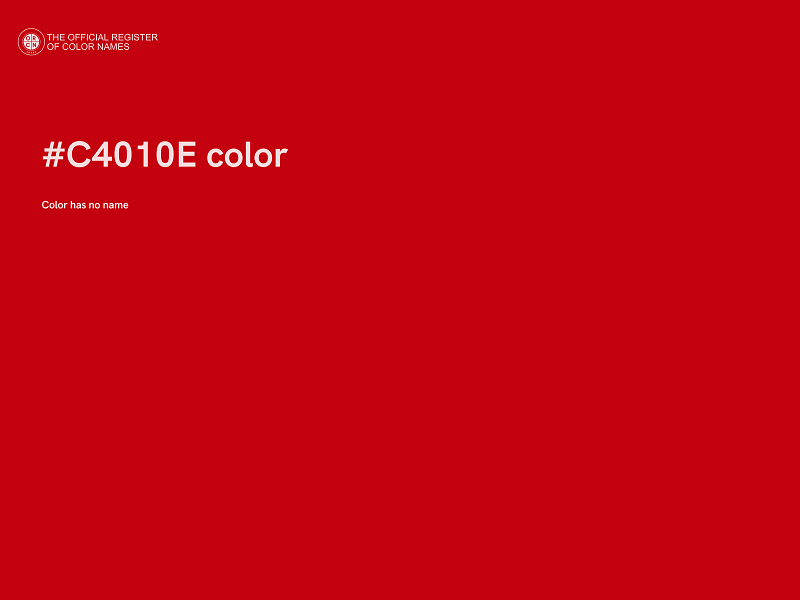 #C4010E color image