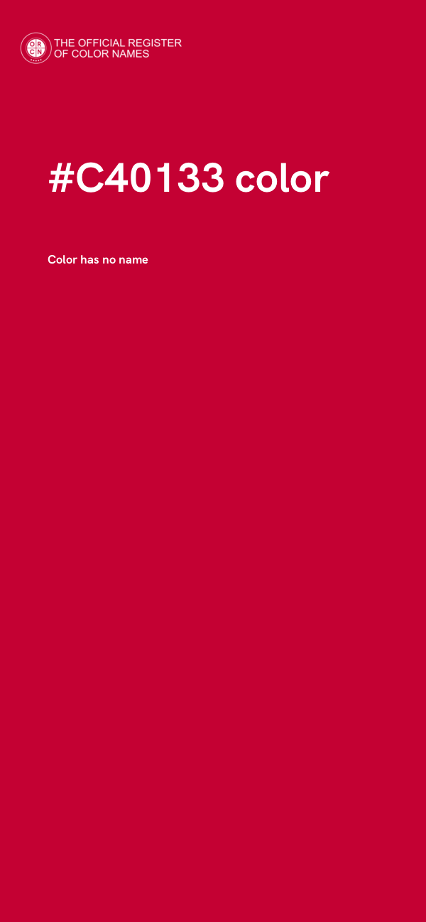#C40133 color image