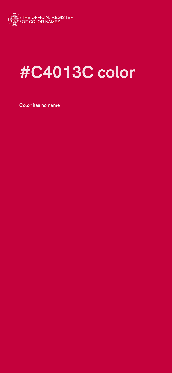 #C4013C color image