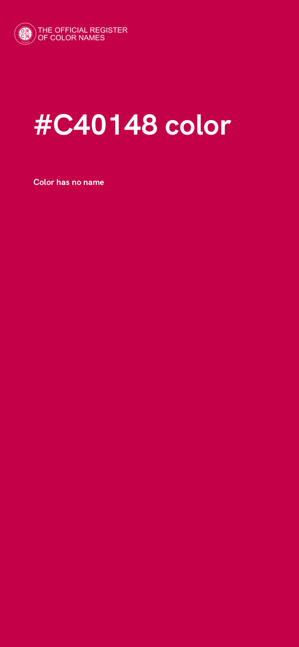 #C40148 color image